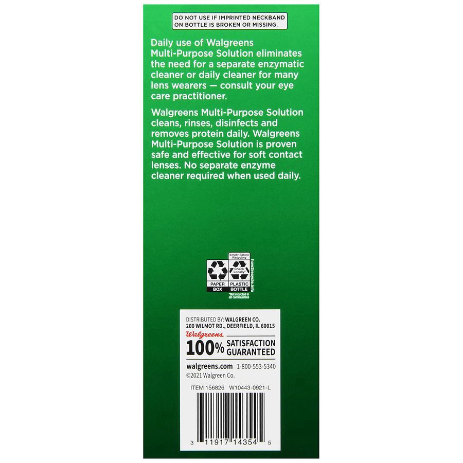 slide 4 of 5, Walgreens Sterile Multi-Purpose Solution, 12 fl oz
