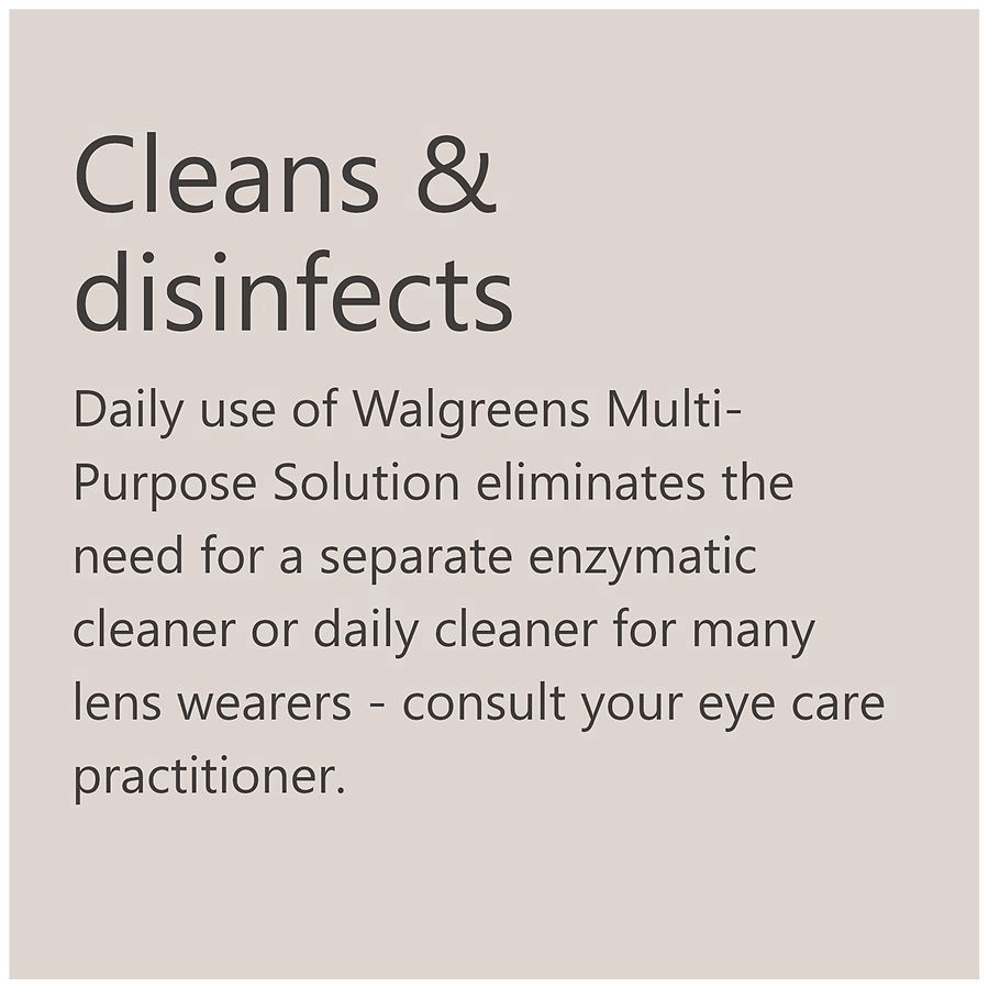 slide 3 of 5, Walgreens Sterile Multi-Purpose Solution, 12 fl oz