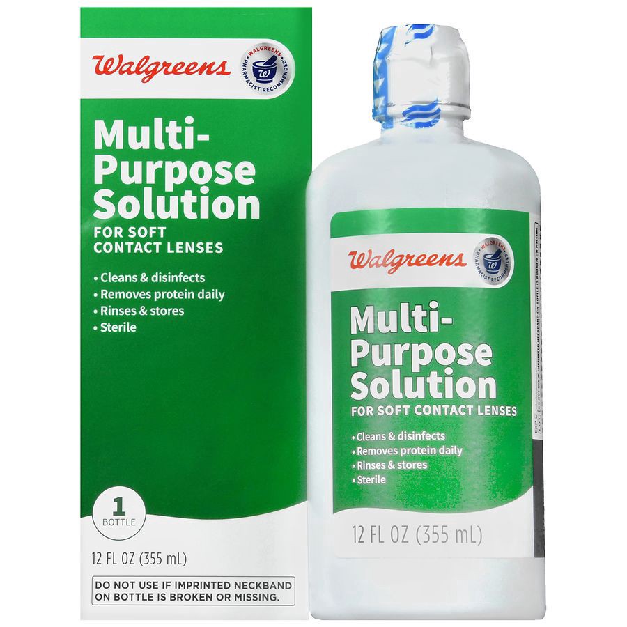 slide 1 of 5, Walgreens Sterile Multi-Purpose Solution, 12 fl oz