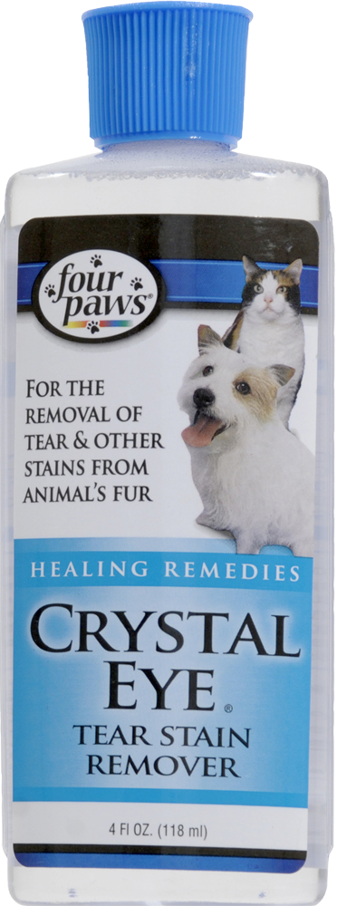 slide 1 of 1, Four Paws Crystal Eye Tear Stain Remover for Pets, 4 fl oz