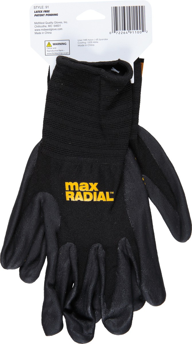 slide 7 of 9, MidWest Quality Gloves, Inc. Max Radial Work Gloves L/XL 1 ea, 1 ct