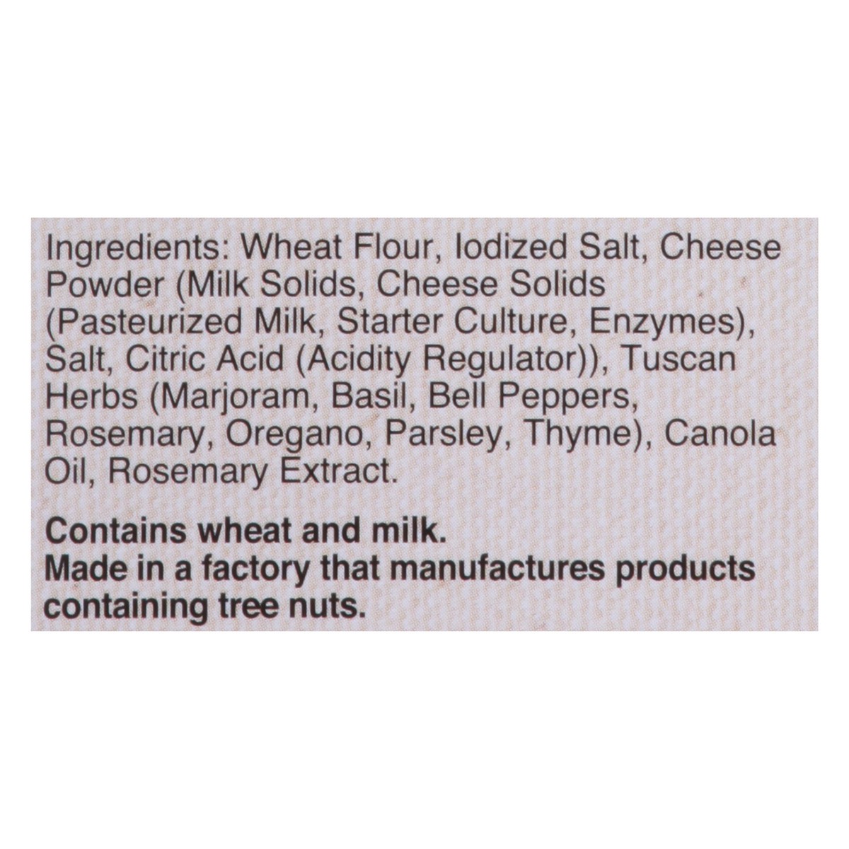 slide 6 of 14, Valley Produce Co. Tuscan Herbs Crackerthins 3.5 oz, 3.5 oz