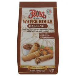 Flora Hazelnut Wafer Rolls 4.4 oz