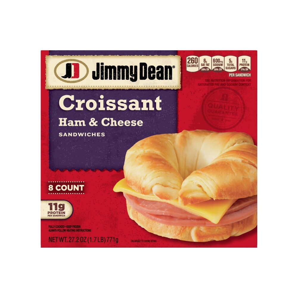 Jimmy Dean Croissant Ham & Cheese Sandwiches 27.2 oz Shipt