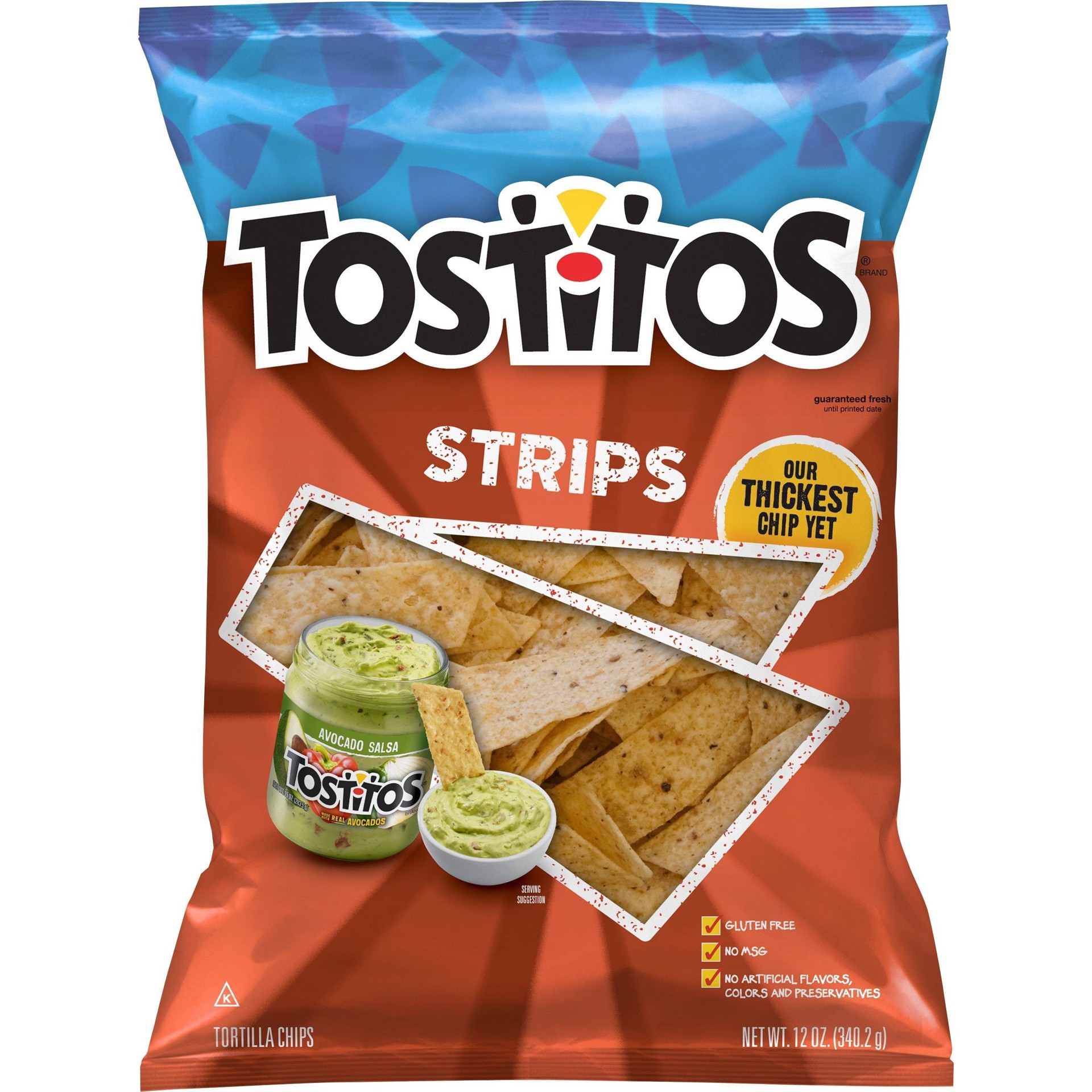 slide 1 of 6, Tostitos Strips, 13 oz