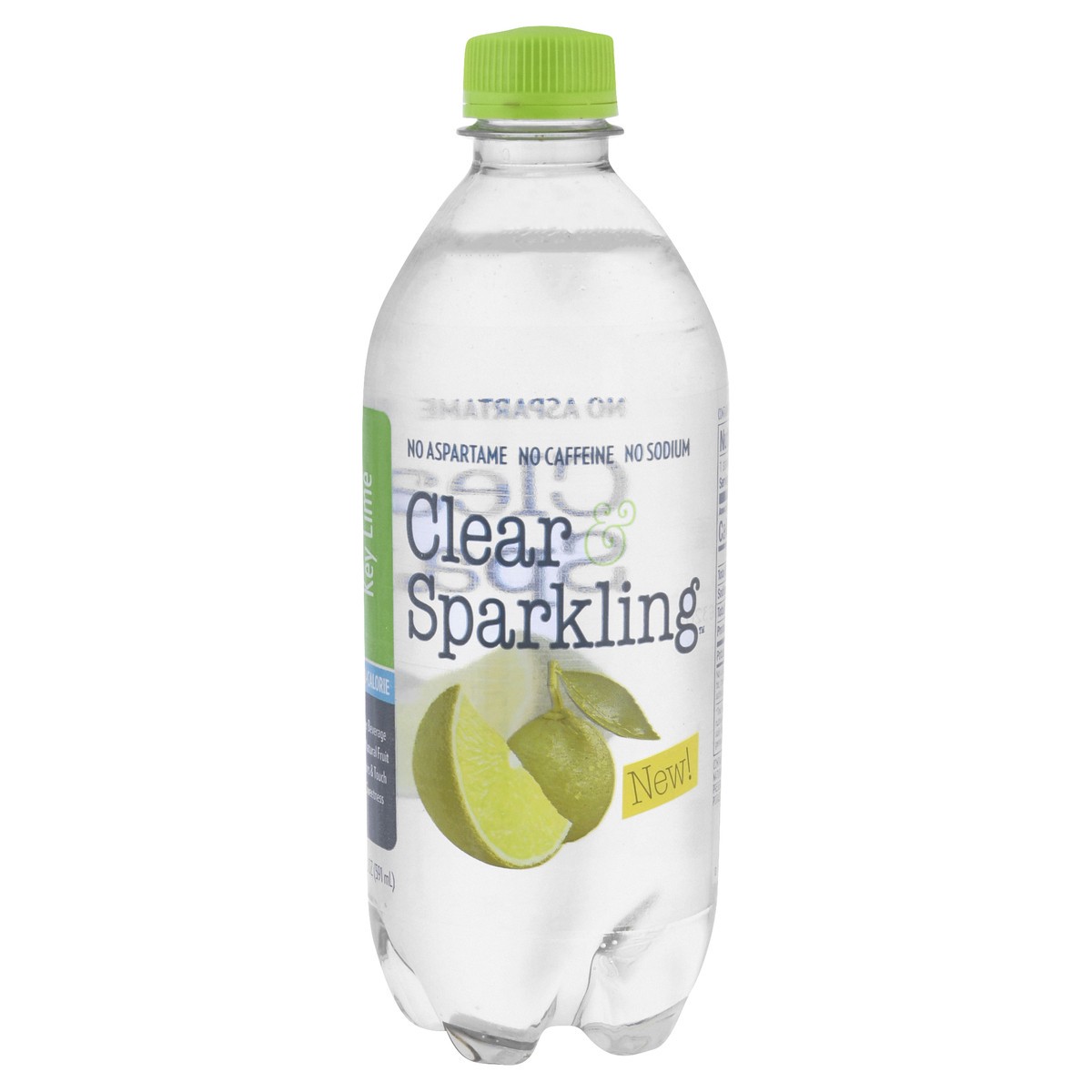 slide 3 of 12, Clear & Sparkling Key Lime Water Beverage 20 oz, 20 oz