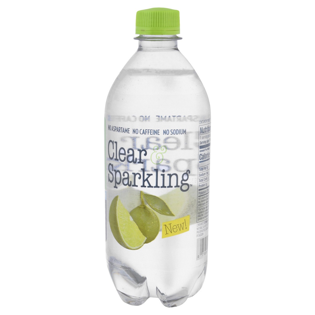 slide 4 of 12, Clear & Sparkling Key Lime Water Beverage 20 oz, 20 oz
