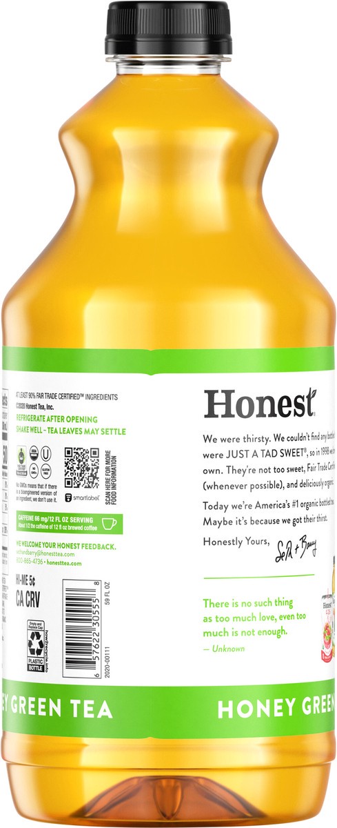 slide 3 of 7, Honest Tea Honey Green Bottle, 59 fl oz, 59 fl oz