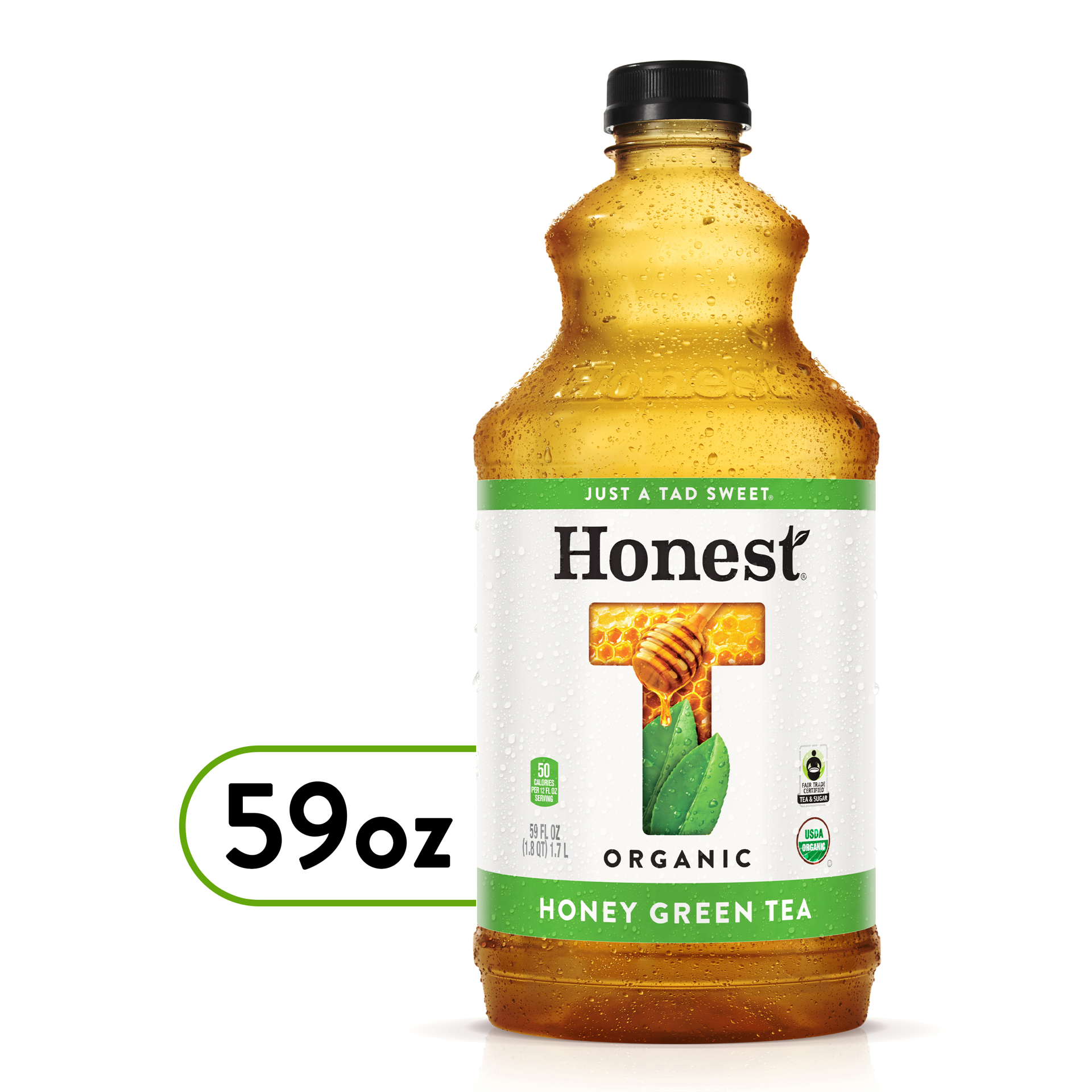 slide 1 of 7, Honest Tea Honey Green Bottle, 59 fl oz, 59 fl oz