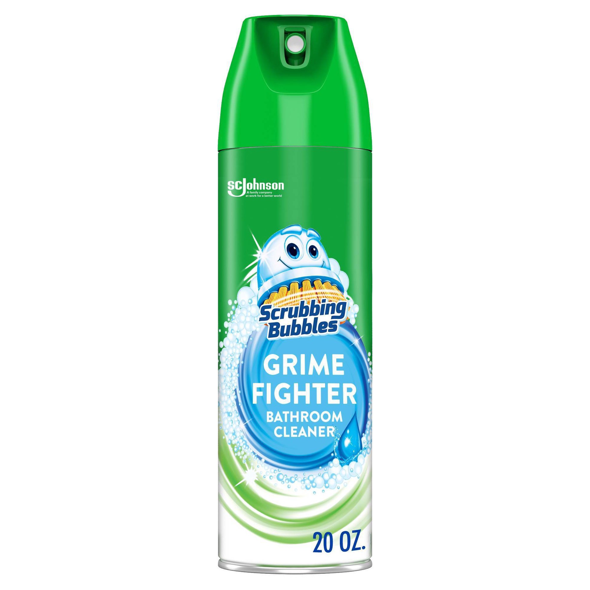 slide 1 of 21, Scrubbing Bubbles Rainshower Scent Bathroom Grime Fighter Disinfectant Aerosol - 20oz, 20 oz