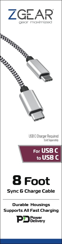 slide 1 of 1, Zgear Breaded Apple Charger, 8 ft