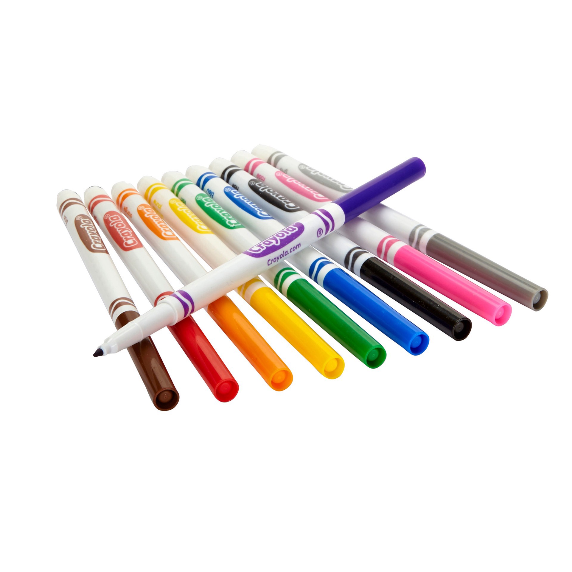 slide 7 of 9, Crayola Fine Line Markers, Classic Colors 10ct., 10 ct