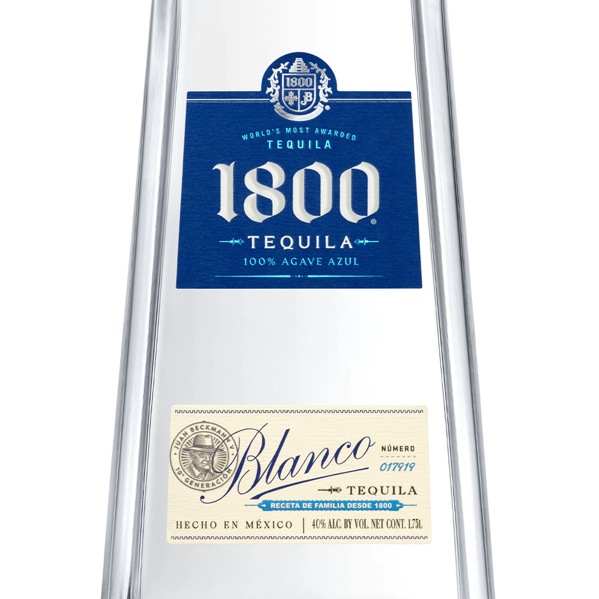 slide 5 of 5, 1800 Tequila Blanco 1.75 L, 1.75 liter