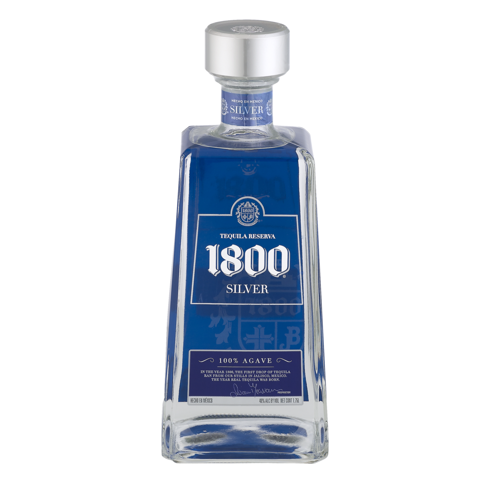 slide 1 of 5, 1800 Tequila Blanco 1.75 L, 1.75 liter