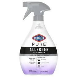 Clorox PURE Allergen Neutralizer Fabric and Carpet Spray, Nighttime Calm, 26 Fl Oz.