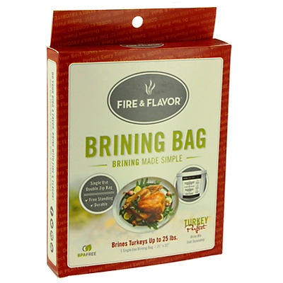 slide 1 of 1, Fire & Flavor Turkey Brine Bag, 1 ct