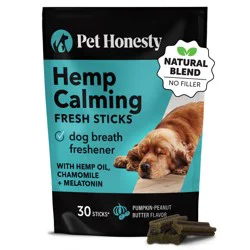 Pet Honesty Calming Hemp Anxiety Fresh Sticks for Dogs, Count of 30
