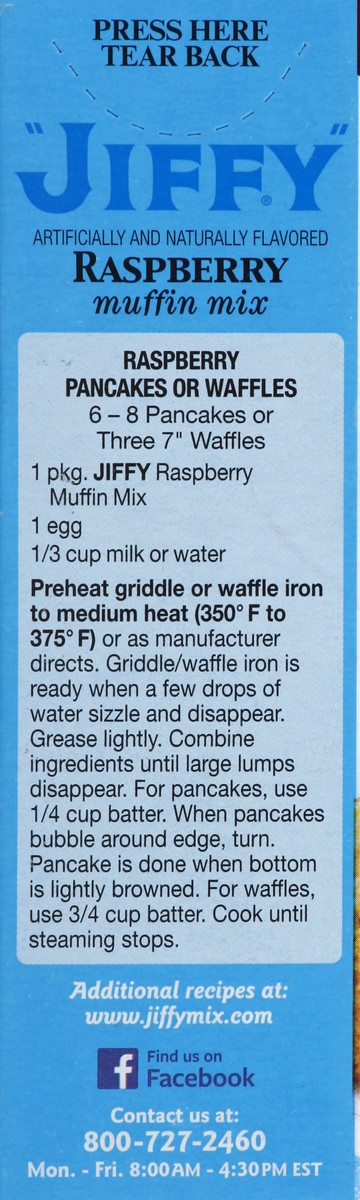 slide 3 of 4, Jiffy Raspberry Muffin Mix 7 oz, 7 oz