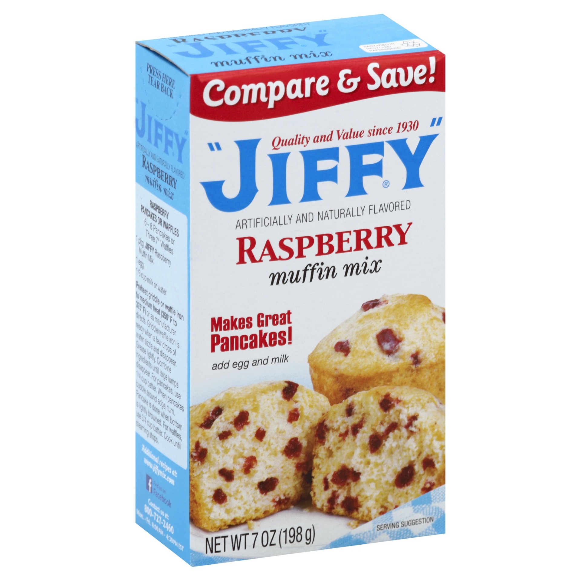 Jiffy Raspberry Muffin Mix 7 oz Shipt