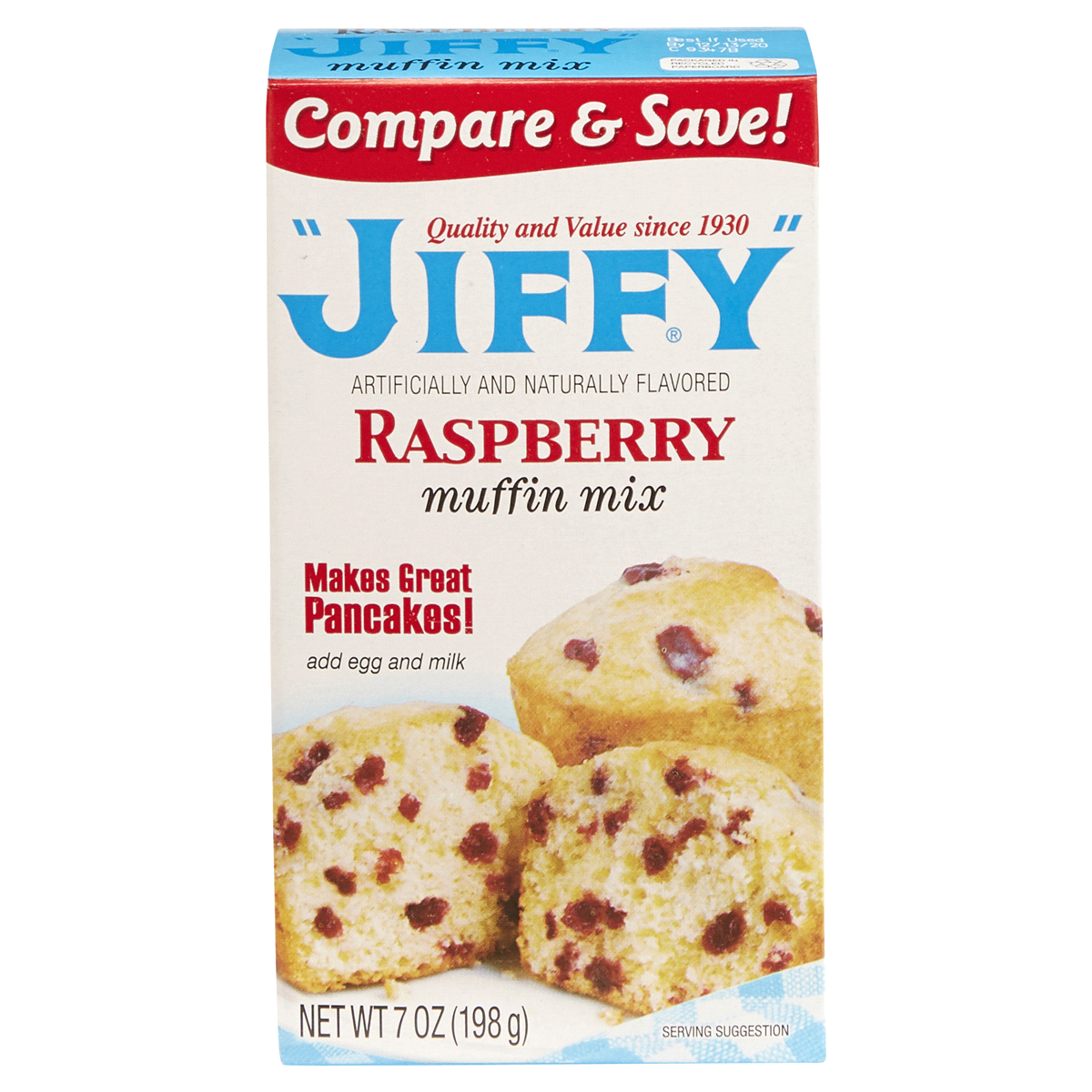 slide 1 of 4, Jiffy Raspberry Muffin Mix 7 oz, 7 oz