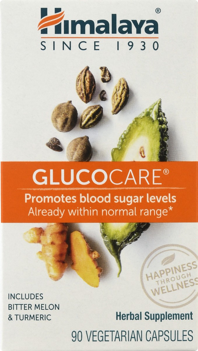 slide 1 of 11, Himalaya Vegetarian Capsules Glucocare 90 ea, 90 ct