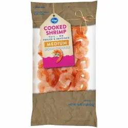 Kroger Tail-On Medium Peeled & Deveined Cooked Shrimps