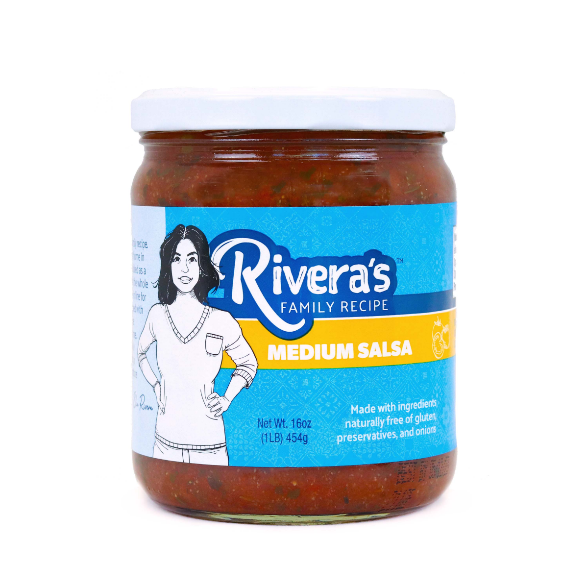 slide 1 of 12, RIVERAS RIVERA's MEDIUM SALSA 16 OZ, 16 oz