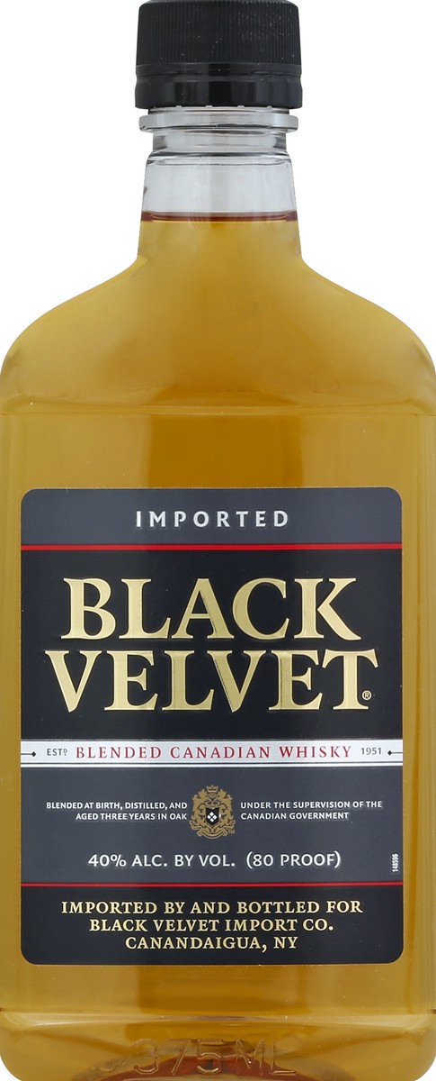 slide 2 of 3, Black Velvet Blended Canadian Whisky, 375 ml