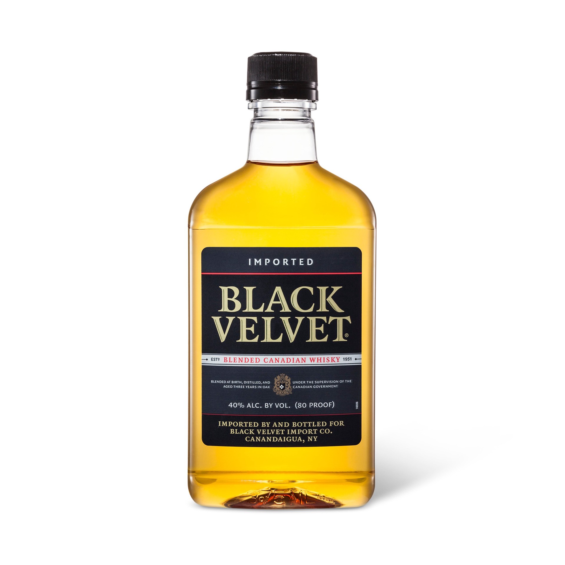 slide 1 of 3, Black Velvet Blended Canadian Whisky, 375 ml