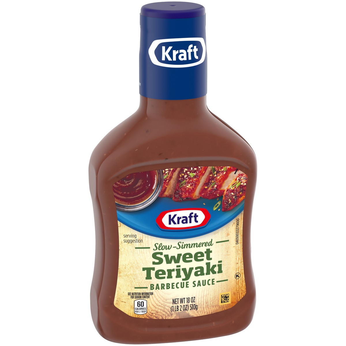 slide 5 of 9, Kraft Sweet Teriyaki Slow-Simmered Barbecue Sauce, 18 oz Bottle, 18 oz