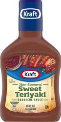 Kraft Sweet Teriyaki Slow-Simmered Barbecue Sauce, 18 oz Bottle