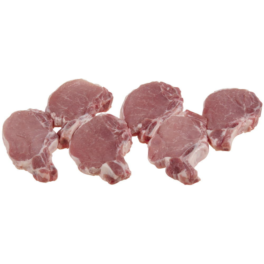 slide 1 of 1, B/I Center Cut Thin Sliced Pork Chop, per lb
