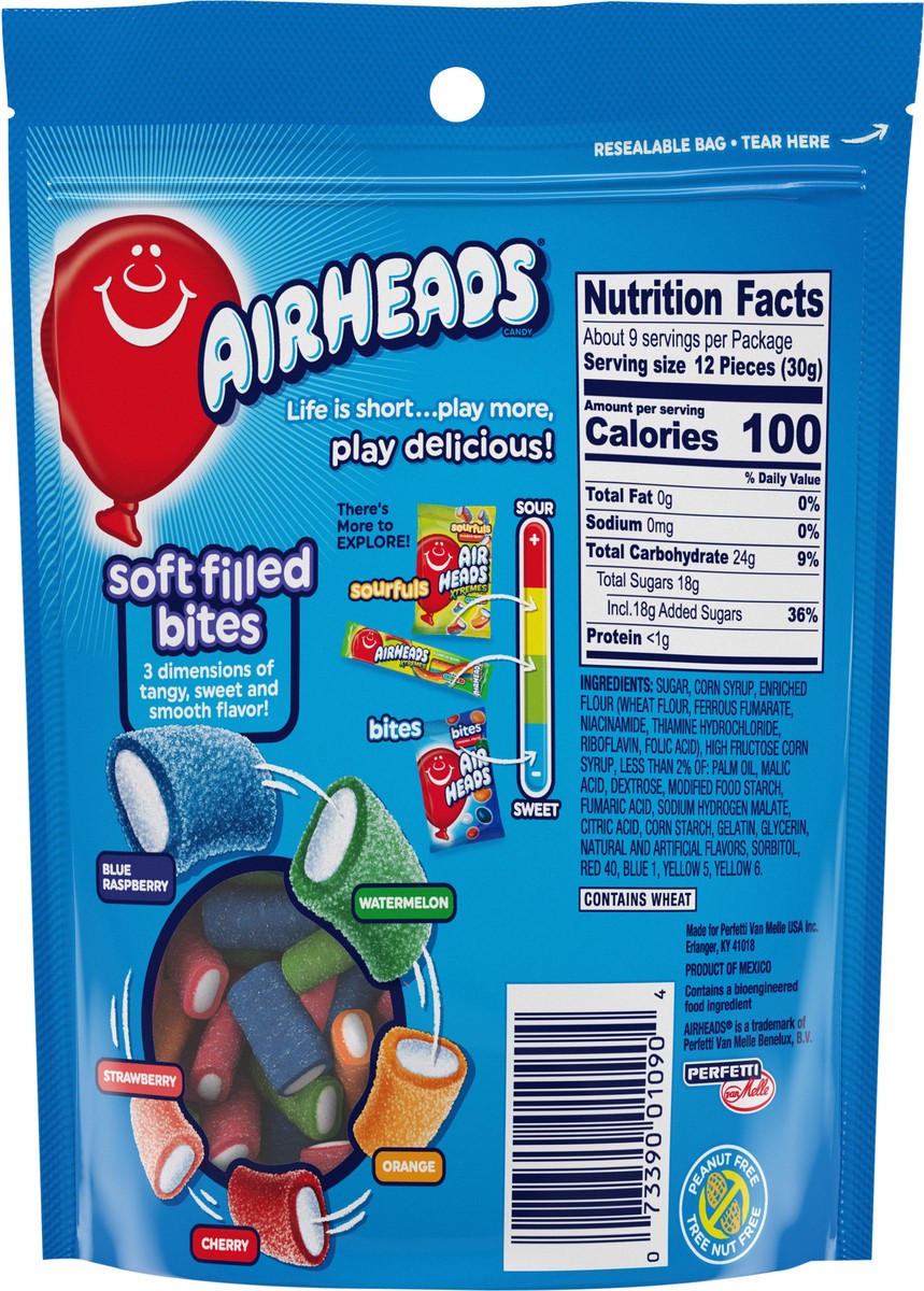 slide 2 of 3, Airheads Soft Filled Bites, 9 Oz, 1 ct