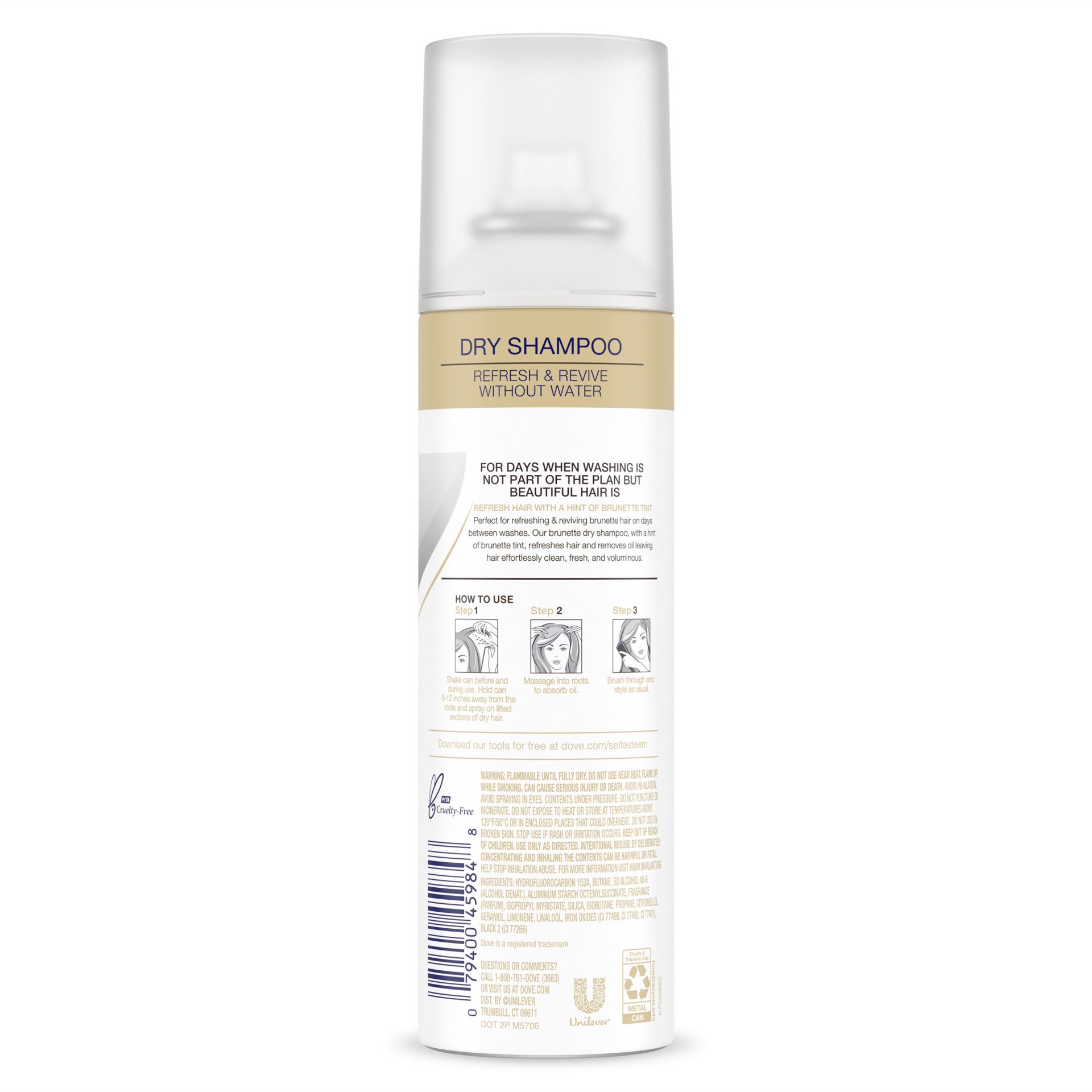 slide 2 of 4, Dove Dry Shampoo Brunette Brillance, 5 oz, 5 oz