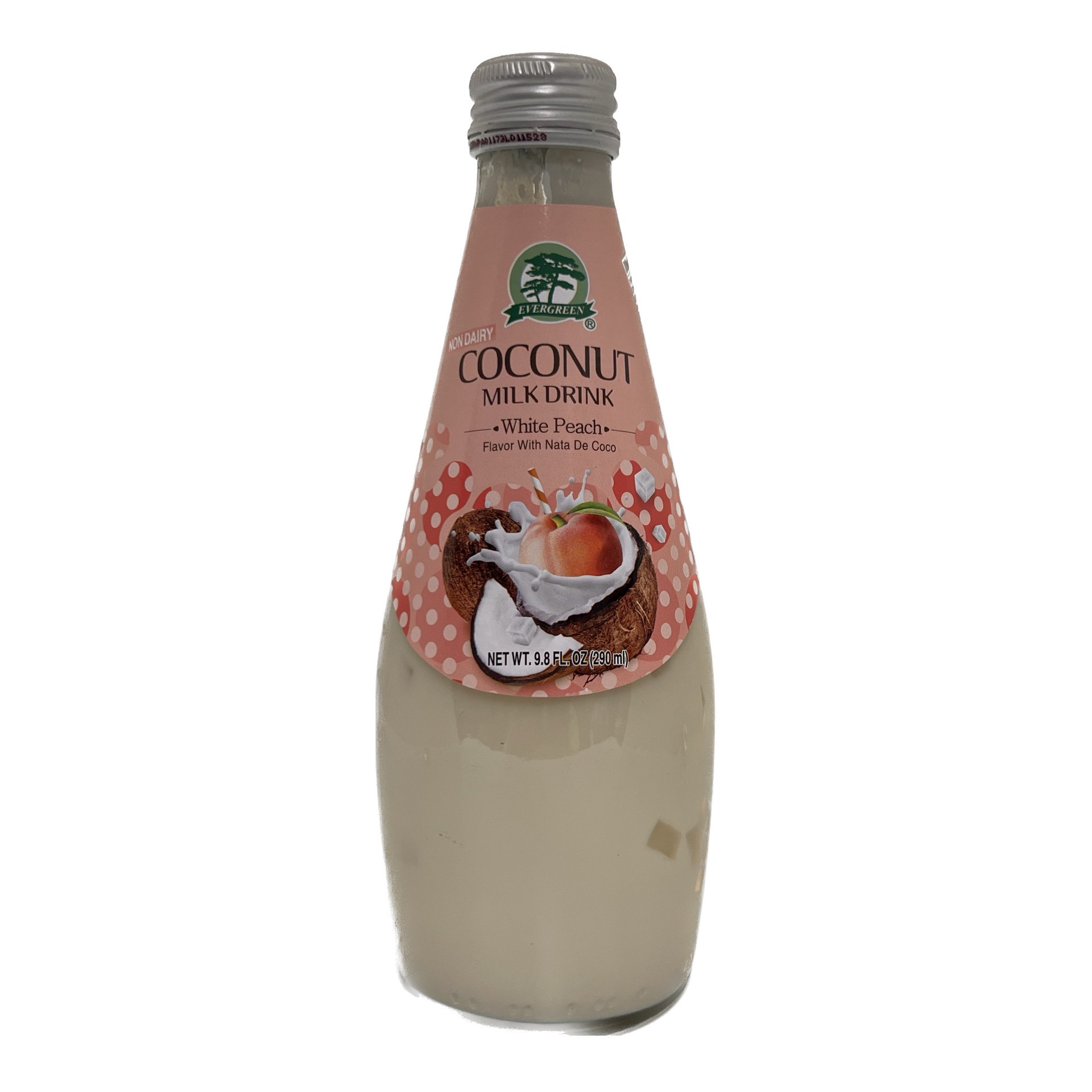 Evergreen White Peach Coconut Milk Drink 9.8 oz Shipt