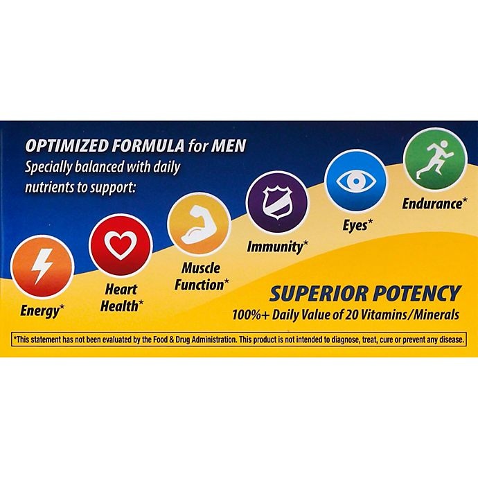 slide 2 of 2, Alive! Men's Energy Multi-Vitamin/Multi-Mineral Dietary Supplement Tablets, 50 ct