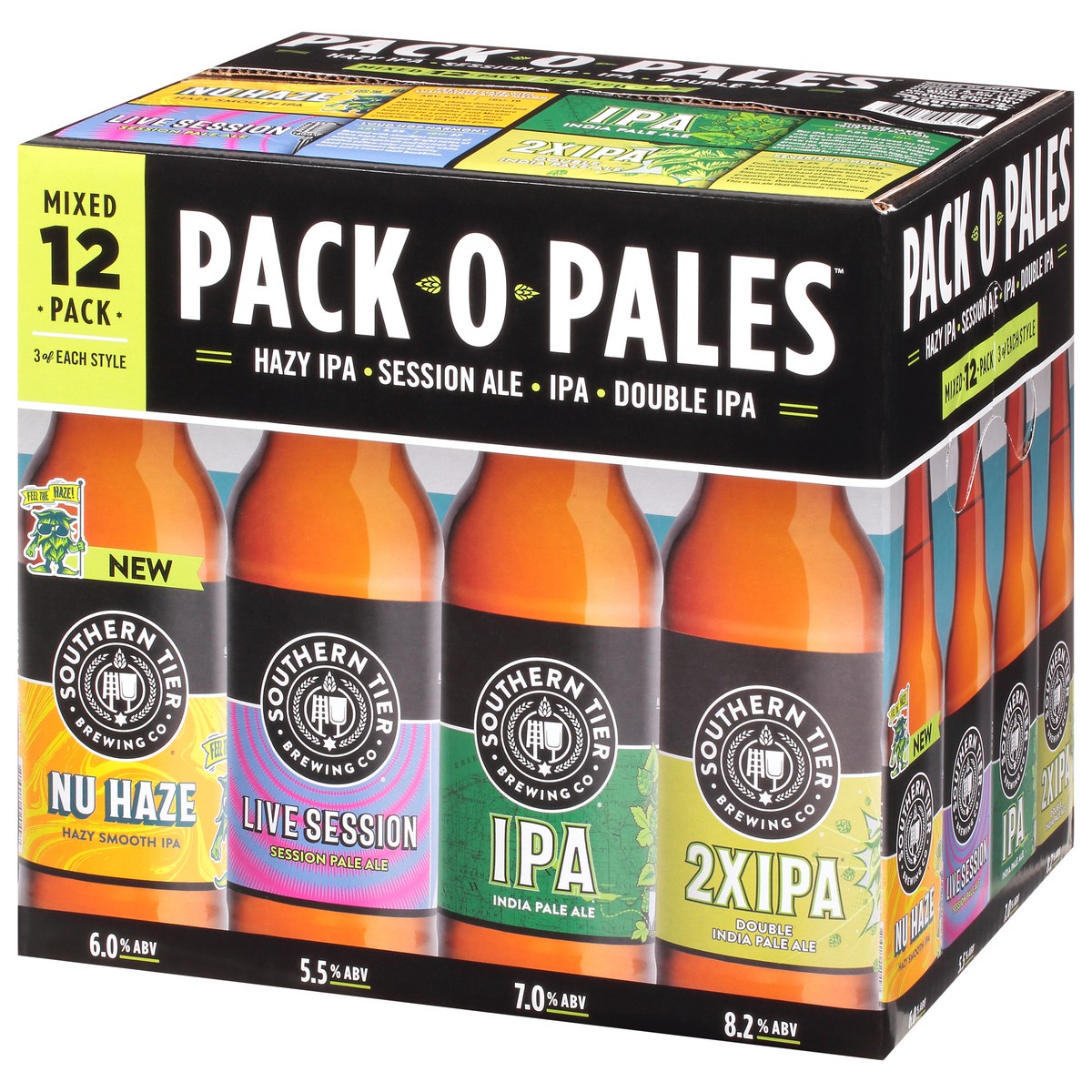 slide 3 of 9, Southern Tier Brewing Co. Mixed 12 Pack Pack O Pales Beer 12-12 fl oz Bottles, 12 ct