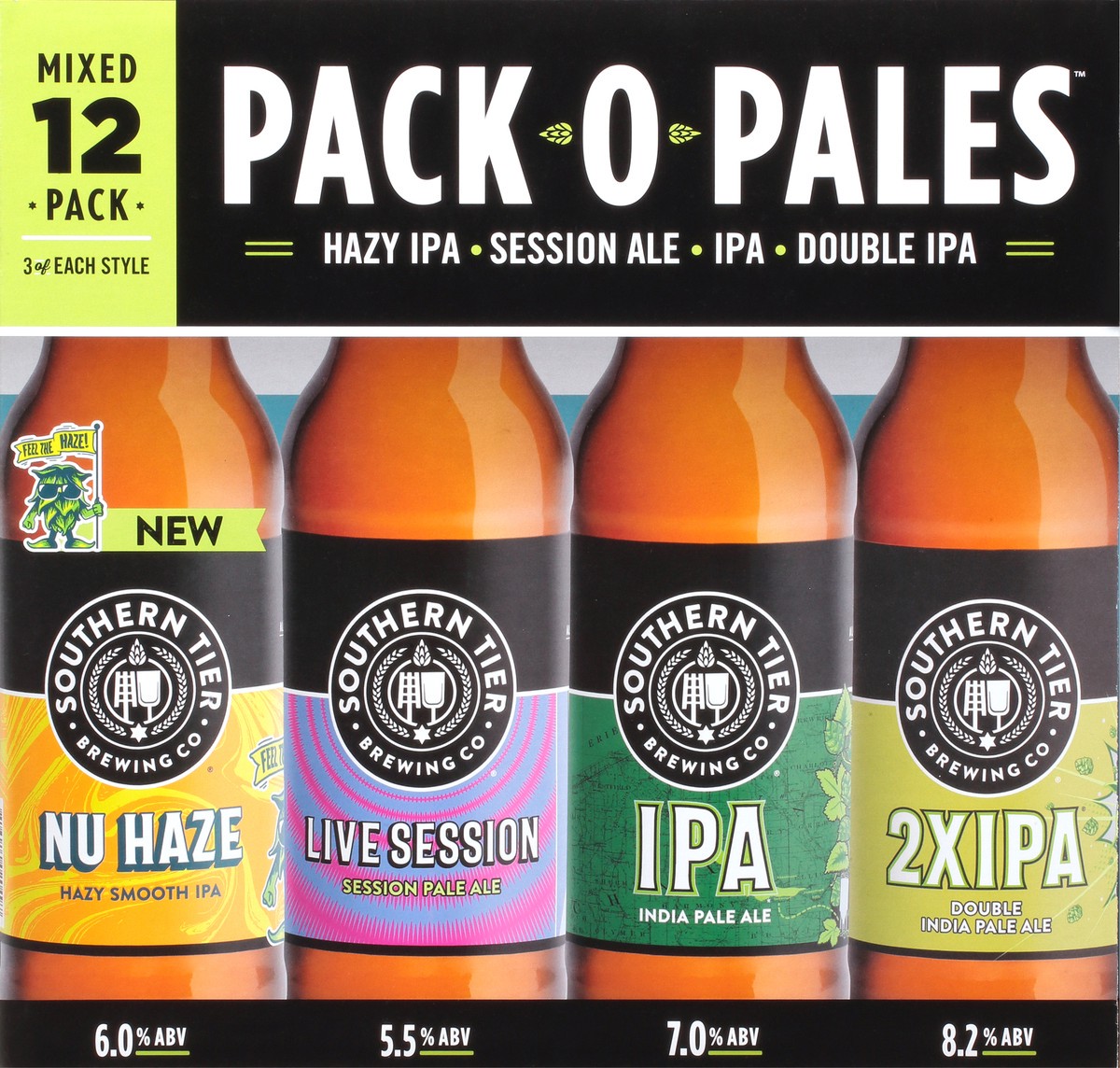 slide 5 of 9, Southern Tier Brewing Co. Mixed 12 Pack Pack O Pales Beer 12-12 fl oz Bottles, 12 ct