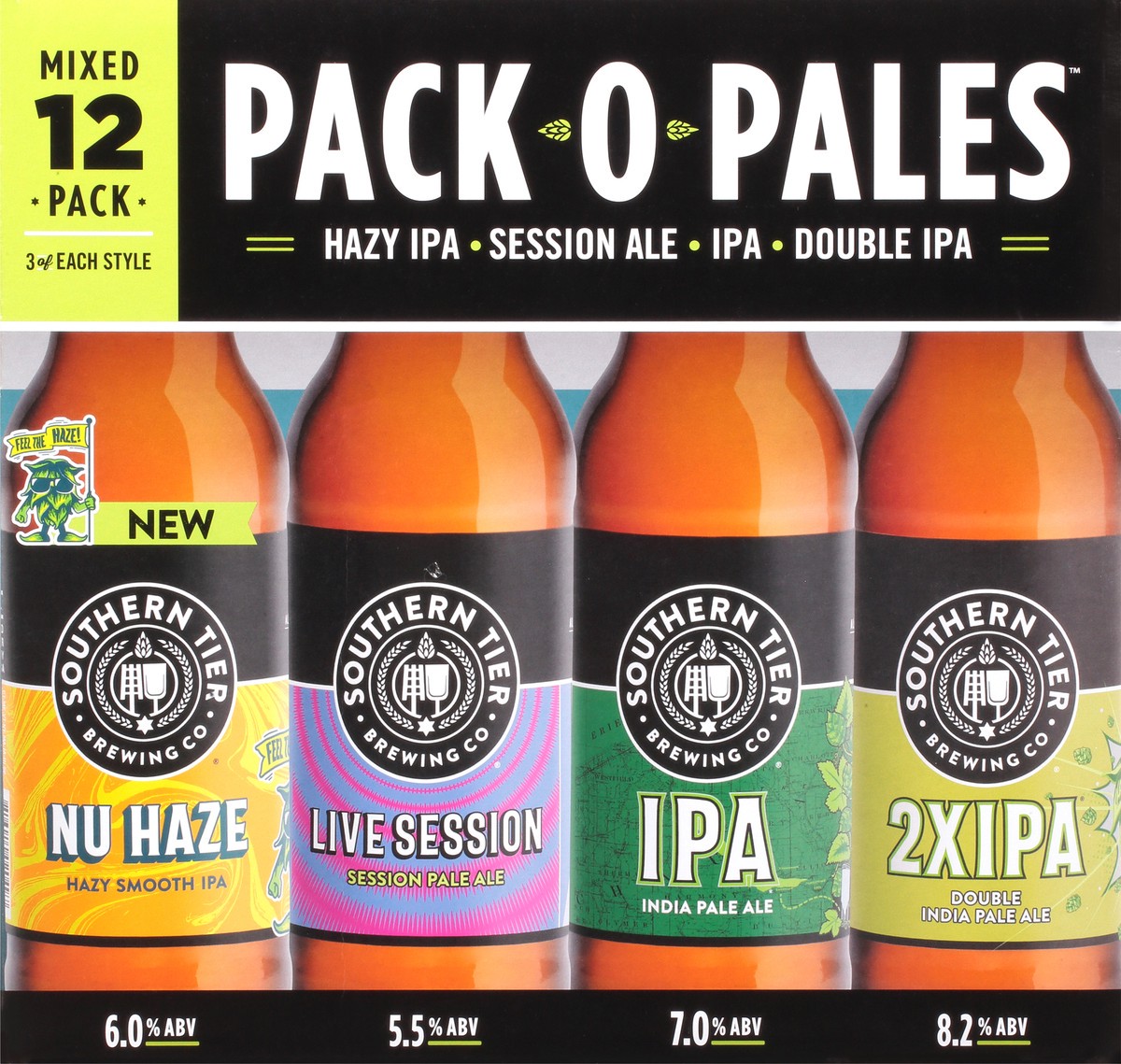 slide 6 of 9, Southern Tier Brewing Co. Mixed 12 Pack Pack O Pales Beer 12-12 fl oz Bottles, 12 ct