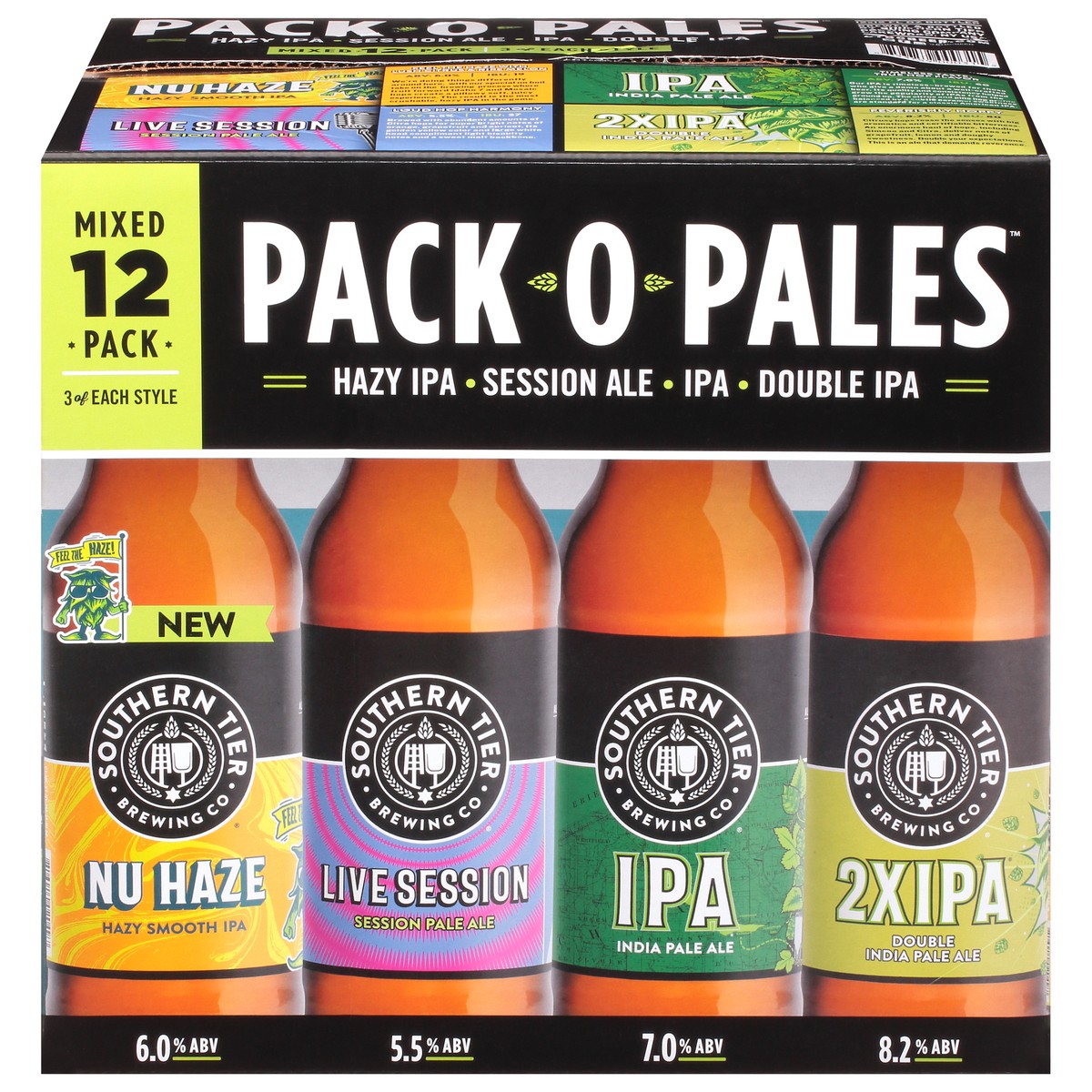 slide 1 of 9, Southern Tier Brewing Co. Mixed 12 Pack Pack O Pales Beer 12-12 fl oz Bottles, 12 ct