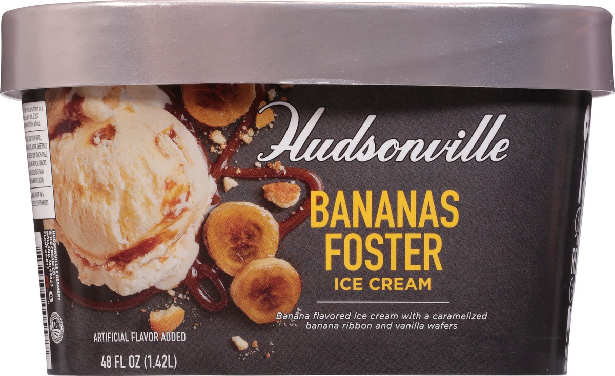 slide 8 of 9, Hudsonville Bananas Foster Ice Cream 48 fl oz, 48 fl oz