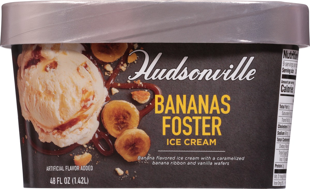slide 6 of 9, Hudsonville Bananas Foster Ice Cream 48 fl oz, 48 fl oz