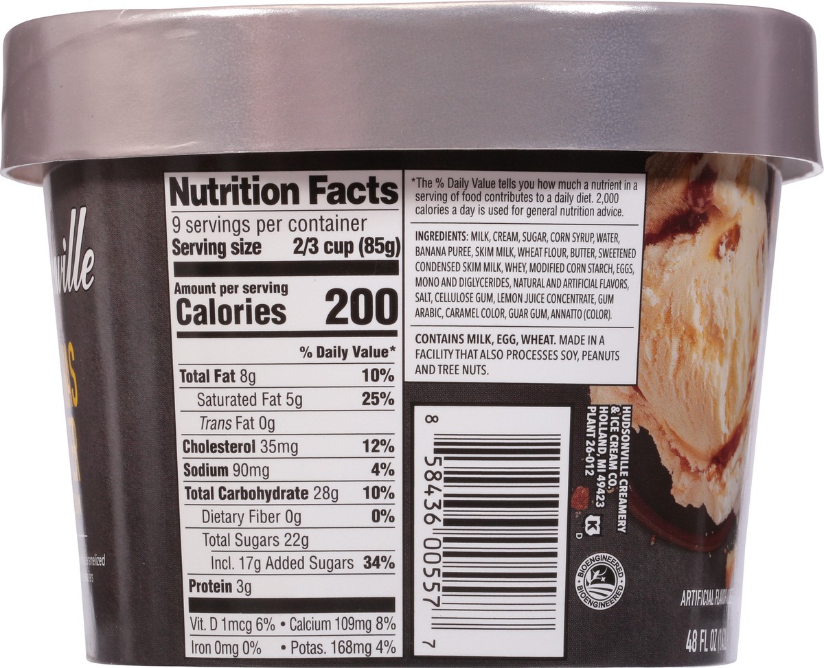 slide 4 of 9, Hudsonville Bananas Foster Ice Cream 48 fl oz, 48 fl oz