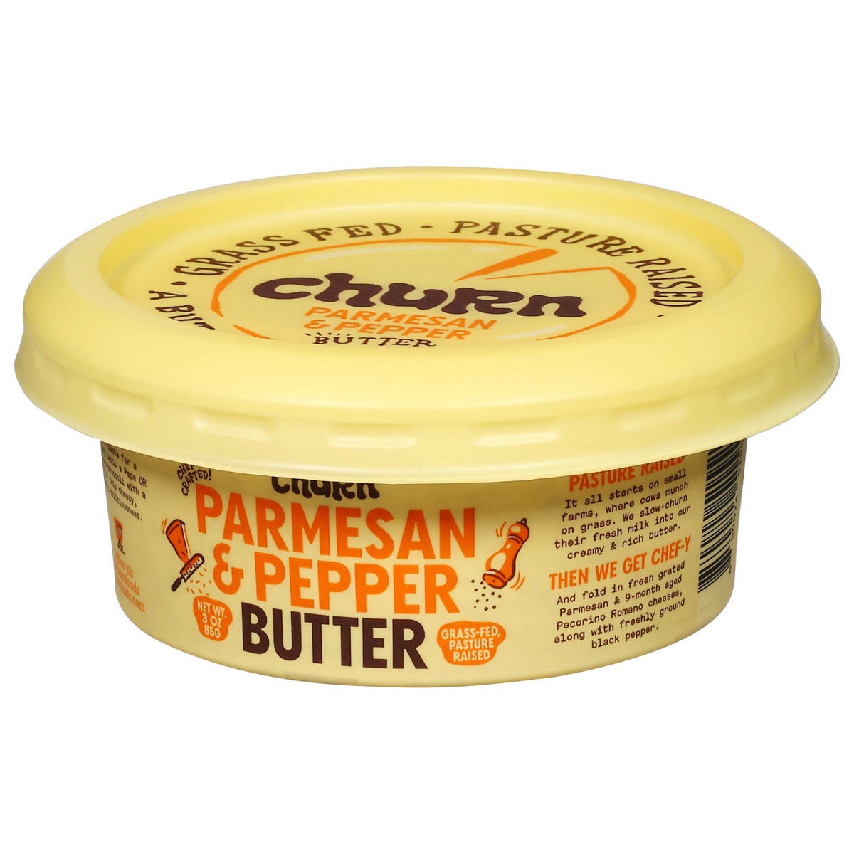 slide 3 of 4, Churn Butter Parm & Pepper, 3 oz