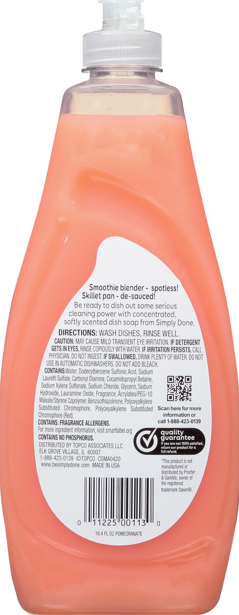 slide 6 of 14, Simply Done Hand Renewal Pomegranate Scent Dish Soap 19.4 oz, 19.4 oz