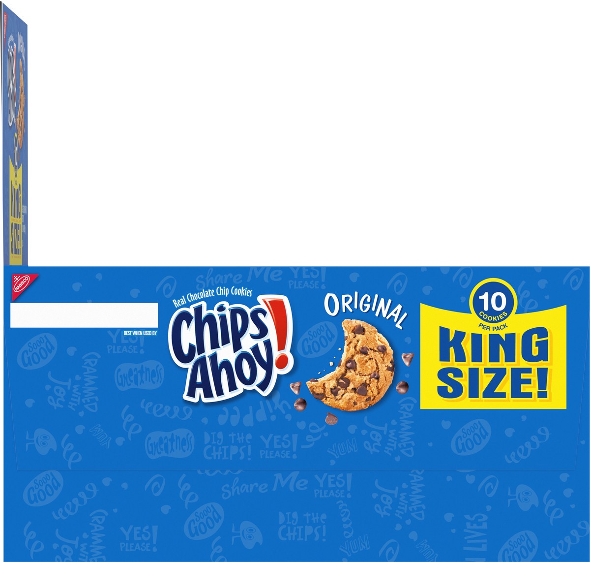 slide 2 of 13, CHIPS AHOY! Original Chocolate Chip Cookies, 8 King Size Snack Packs (10 Cookies Per Pack), 30 oz