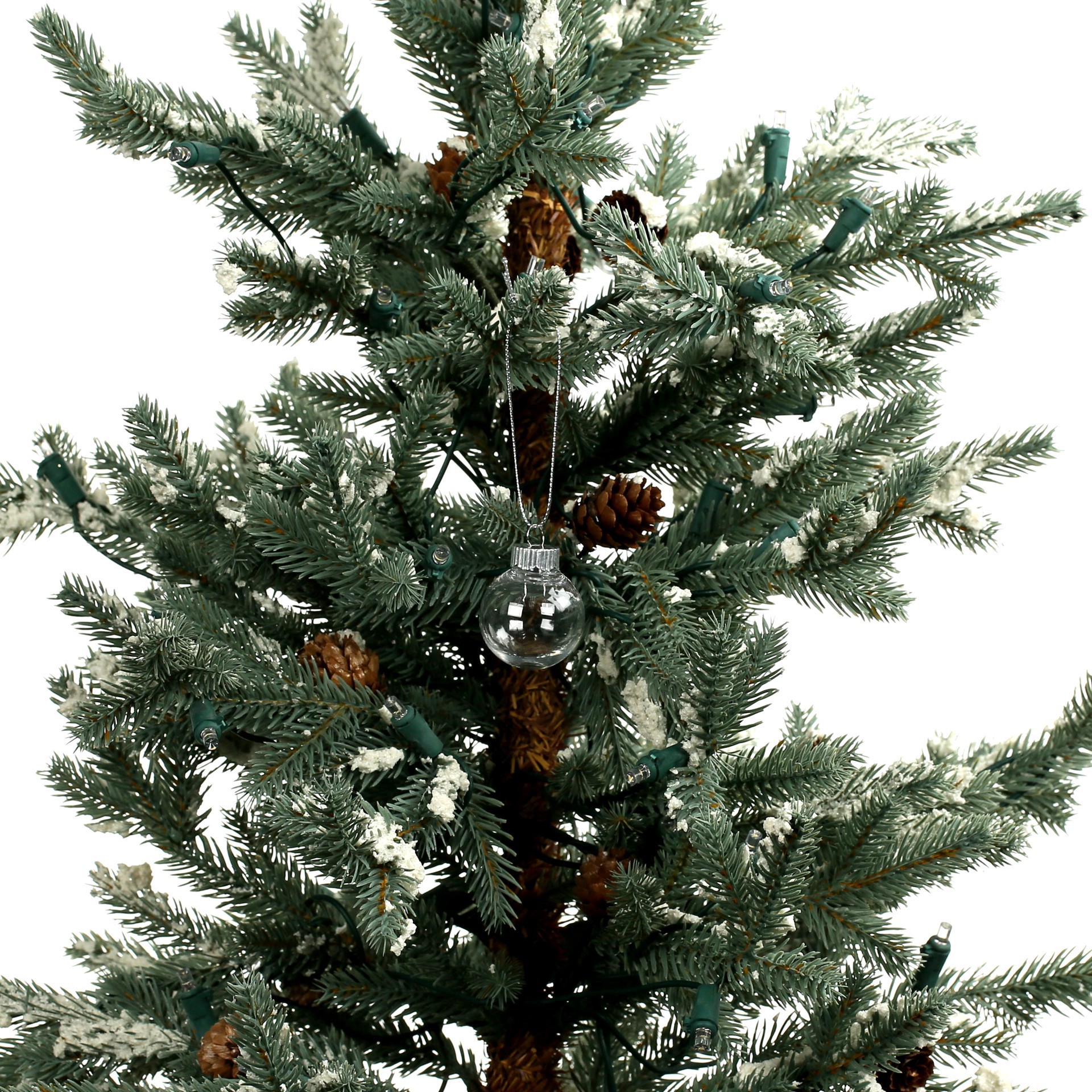 slide 2 of 3, 1.75" Diy Clear Plastic Ball Ornaments, 16pc. By Make Market, 1.75 in