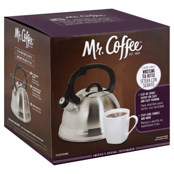 slide 1 of 1, Mr. Coffee Tea Kettle, Whistling, 1.75 Quarts, 1 ct