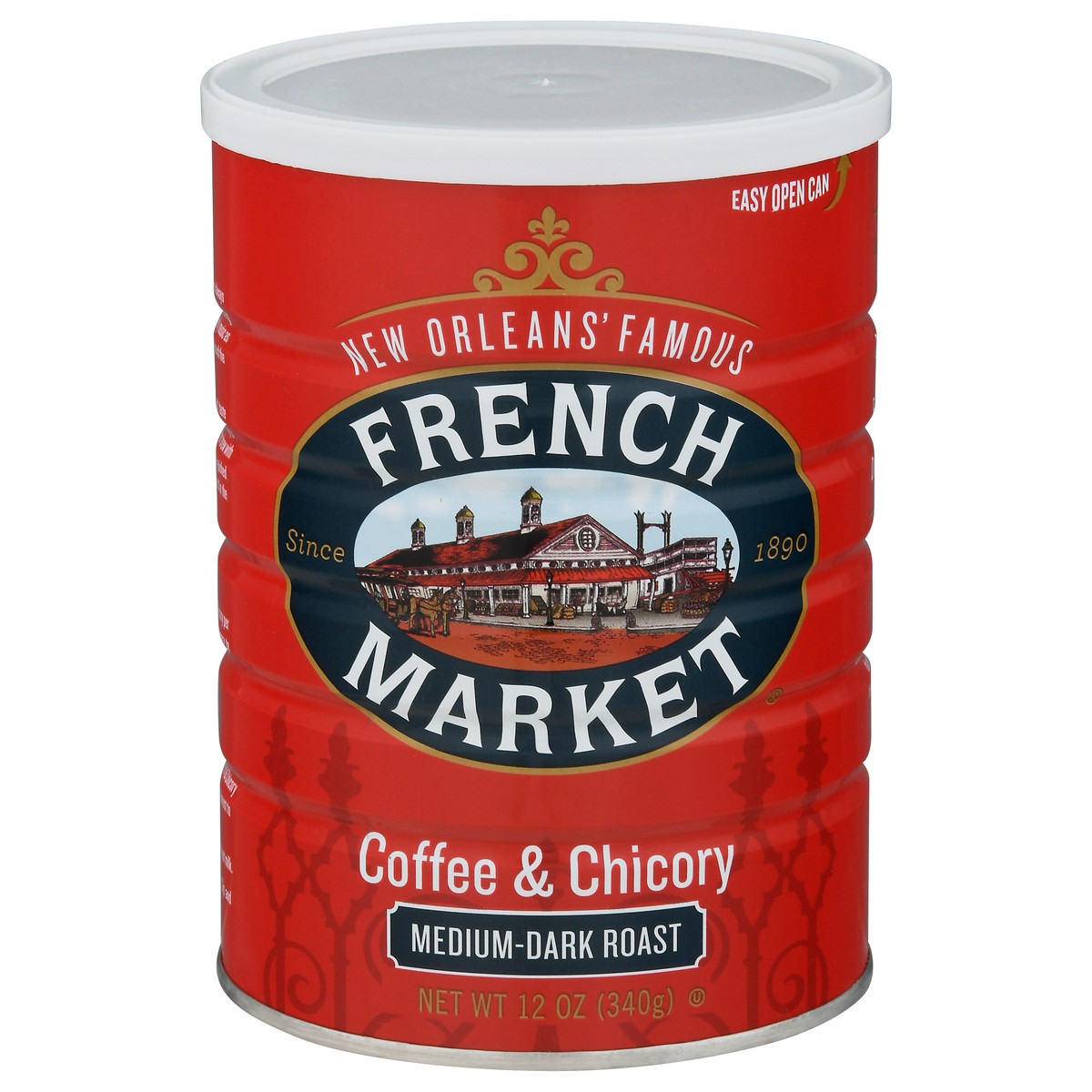 slide 11 of 12, French Market Coffee Medium-Dark Roast Coffee & Chicory - 12 oz, 12 oz