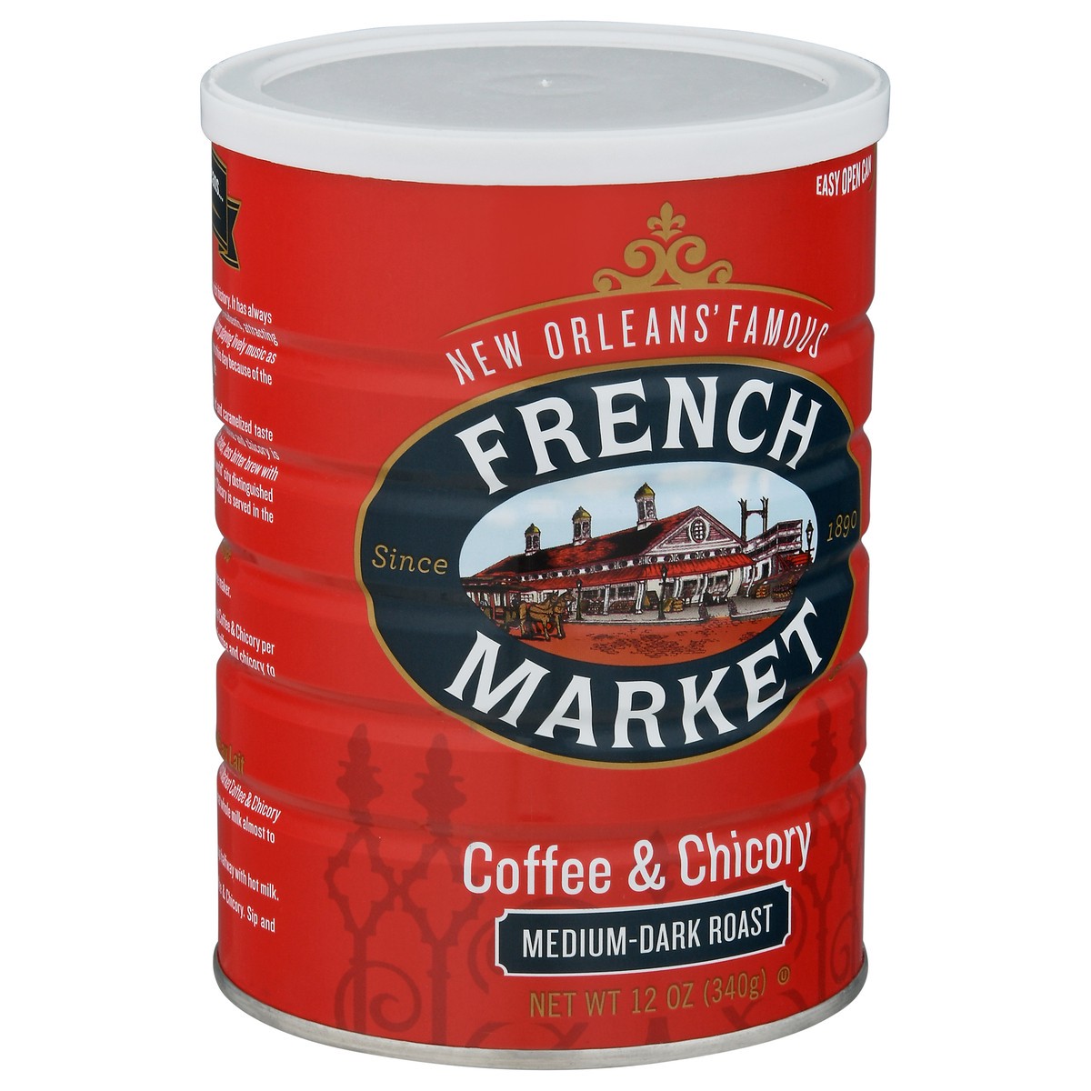 slide 10 of 12, French Market Coffee Medium-Dark Roast Coffee & Chicory - 12 oz, 12 oz